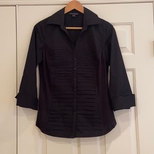 Black Collared Blouse